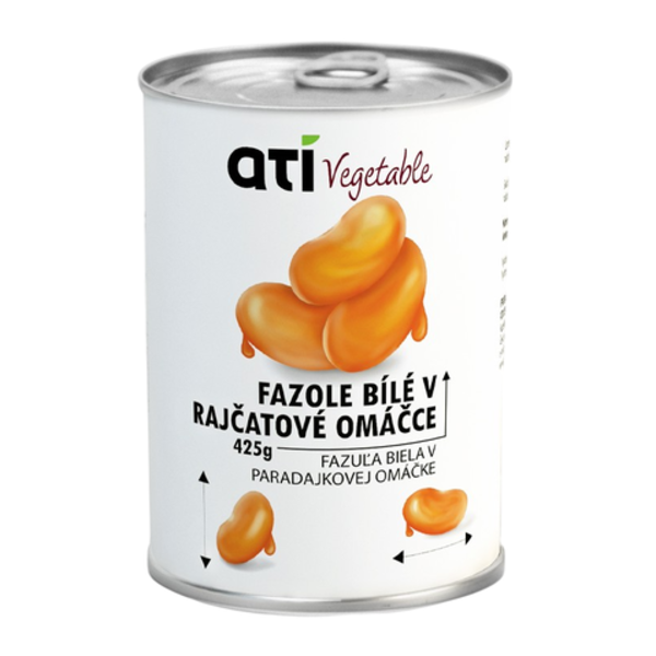 ATI Vegetable Fazole bílé v rajčatové omáčce