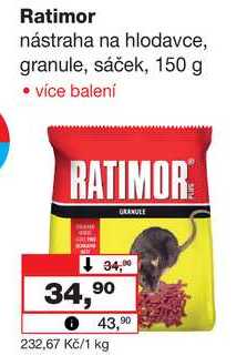 Ratimor nástraha na hlodavce, granule, sáček, 150 g