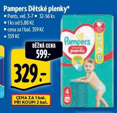 Pampers Dětské plenky, 32-56 ks 