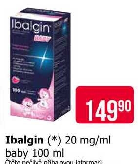 Ibalgin 20 mg/ml baby 100 ml 