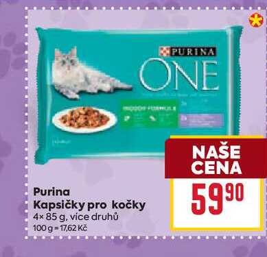 Purina Kapsičky pro kočky 4x85 g