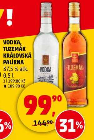 VODKA KRÁLOVSKÁ PALÍRNA, 0,5 l