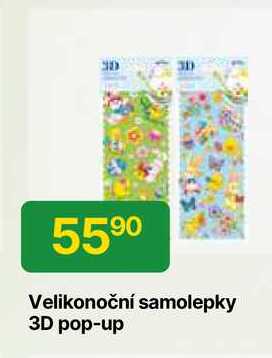 Velikonoční samolepky 3D pop-up 