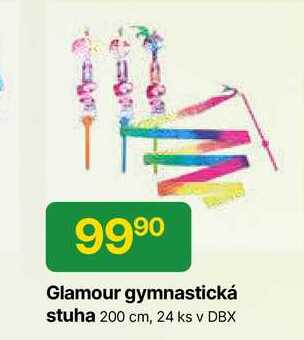 Glamour gymnastická stuha 200 cm