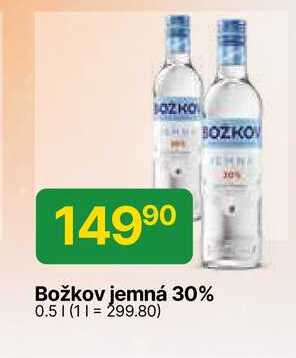 Božkov jemná 30% 0.5l