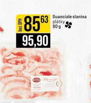 Guanciale slanina plátky 90g