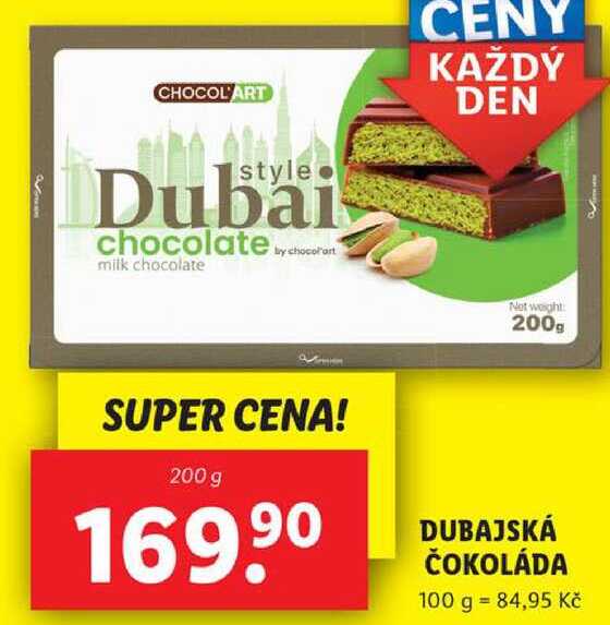 DUBAJSKÁ ČOKOLÁDA, 200 g