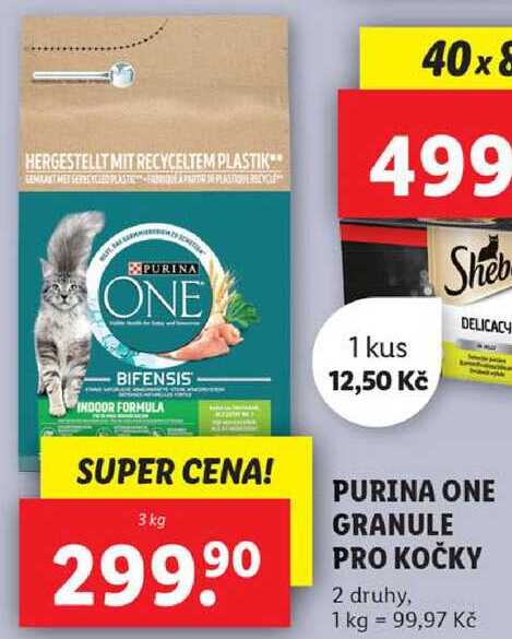 PURINA ONE GRANULE PRO KOČKY, 3 kg