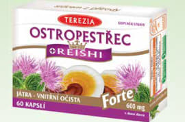 TEREZIA Ostropestřec + Reishi FORTE 60 kapslí