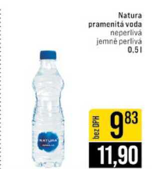Natura pramenitá voda neperlivá jemně perlivá 0.5l
