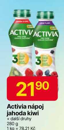 Activia jogurtový nápoj, různé příchutě 280g