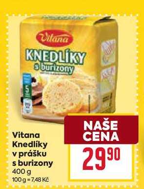 Vitana Knedlíky v prášku s burizony 400 g