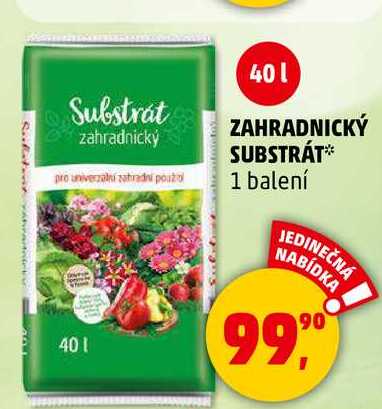 ZAHRADNICKÝ SUBSTRÁT, 1 balení