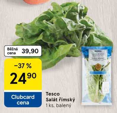 Tesco Salát římský, 1 ks, balený 