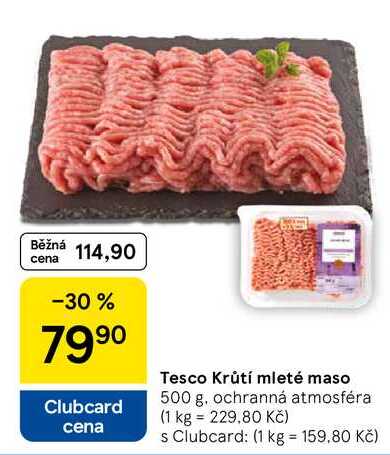 Tesco Krůtí mleté maso, 500 g, ochranná atmosféra 