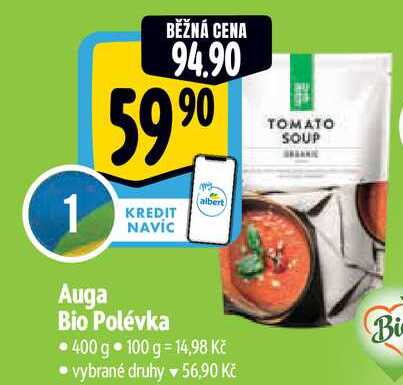 Auga  Bio Polévka 400 g  