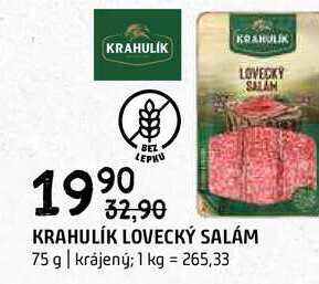 Krahulík Lovecký salám 75g