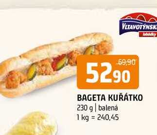 Bageta kuřátko 230 g balená 