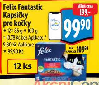 Felix Fantastic Kapsičky pro kočky, 12x 85 g 