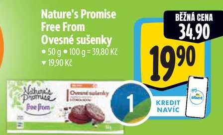 Nature's Promise Free From Ovesné sušenky, 50 g