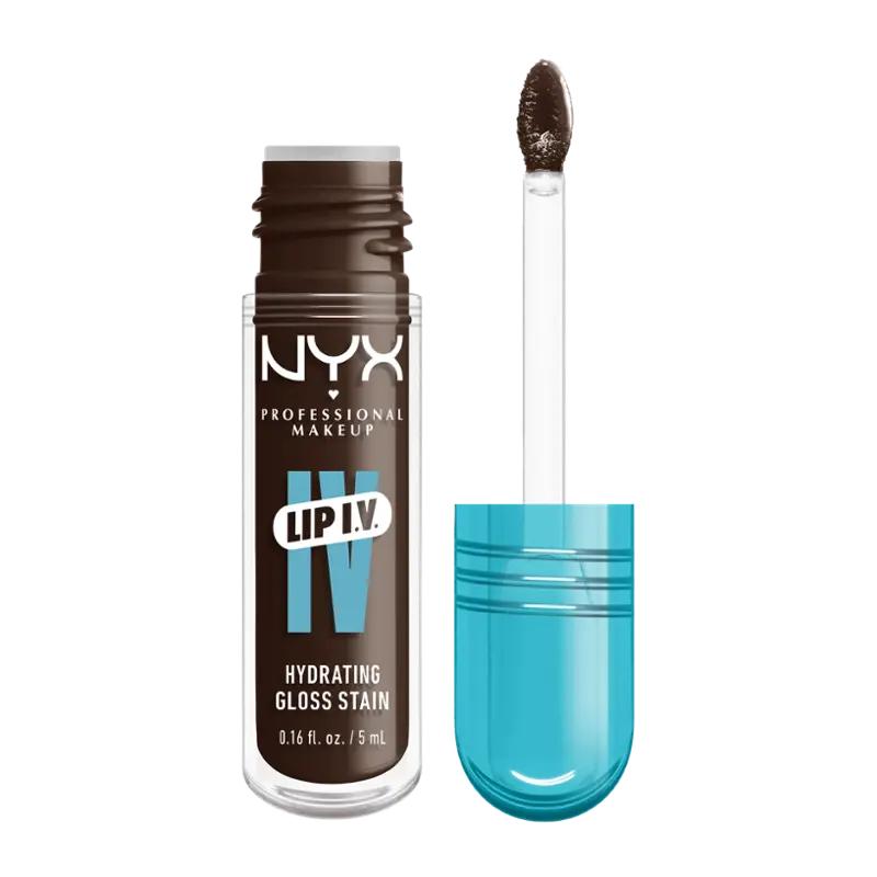 NYX Professional Makeup Lesk na rty Lip IV Hydrating Gloss Stain 06 Espresso Soak, 1 ks