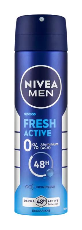 NIVEA Men Deodorant sprej pro muže Fresh Active, 150 ml