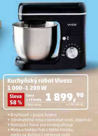 Kuchyňský robot Vivess 1000-1 200 W 