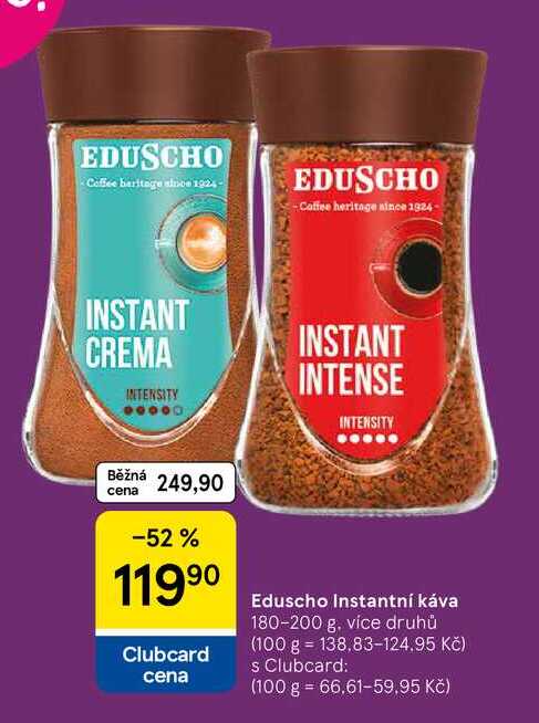 Eduscho Instantní káva, 180-200 g, více druhů v akci