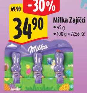 Milka Milka Zajíčci, 45 g