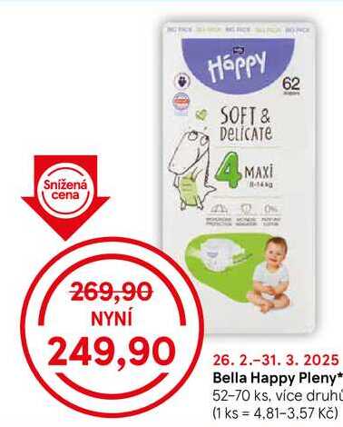 Bella Happy Pleny, 52-70 ks, více druhů 
