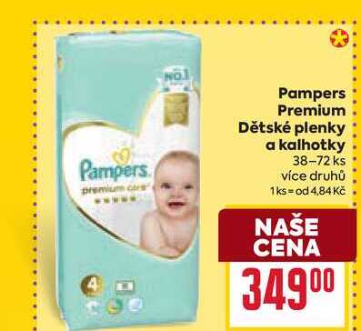 Pampers Premium Dětské plenky a kalhotky 38-72 ks 
