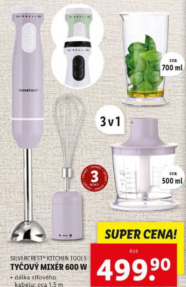 TYČOVÝ MIXÉR 600 W 