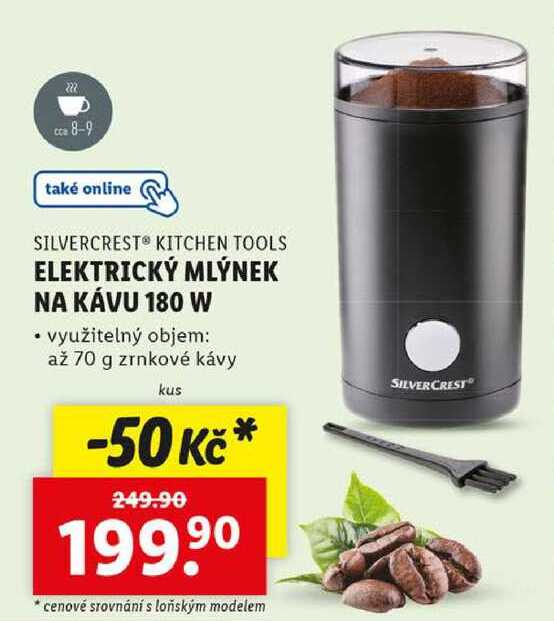 ELEKTRICKÝ MLÝNEK NA KÁVU 180 W