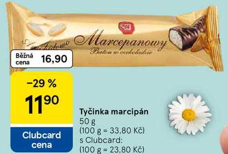 Tyčinka marcipán, 50 g v akci