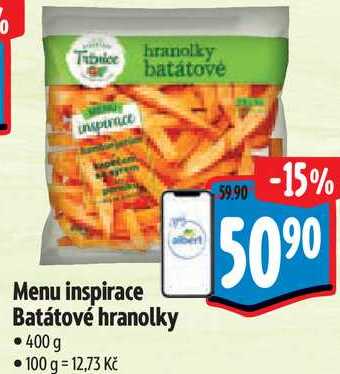 Menu inspirace Batátové hranolky, 400 g