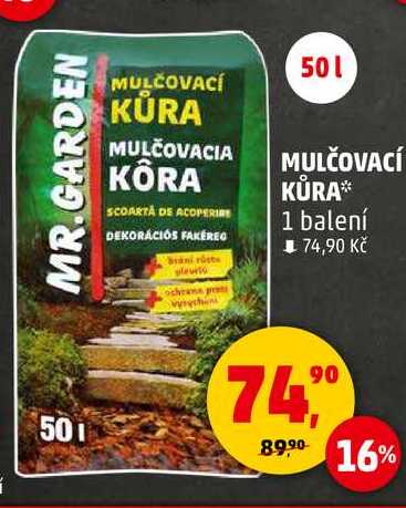 MULČOVACÍ KŮRA, 1 balení