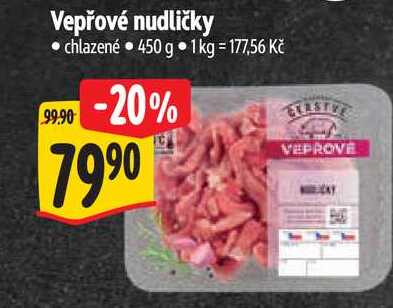 Vepřové nudličky 450 g