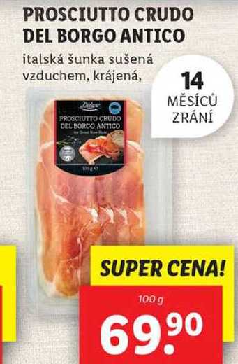 PROSCIUTTO CRUDO DEL BORGO ANTICO, 100 g