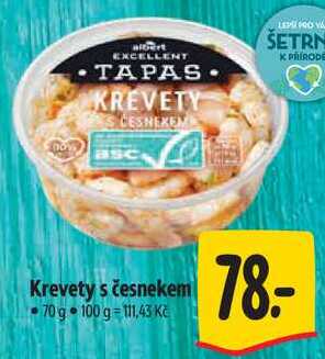 Krevety s česnekem, 70 g