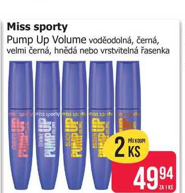 Miss sporty Pump Up Volume řasenka 