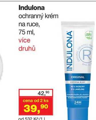 Indulona ochranný krém na ruce, 75 ml, více druhů
