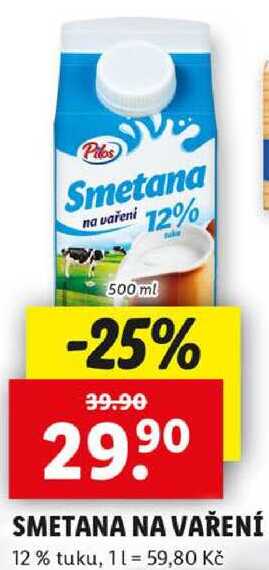 SMETANA NA VAŘENÍ, 500 ml v akci