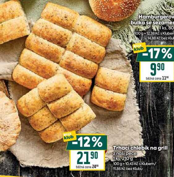 Trhací chlebík na grill z naší pece 1 ks, 210 g