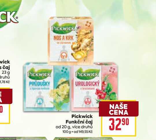 Pickwick Funkční čaj od 20 g