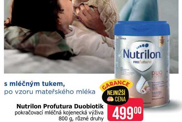 Nutrilon Profutura Duobiotik pokračovací mléčná kojenecká výživa 800 g, různé druhy 