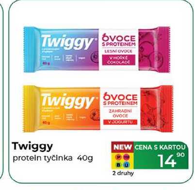 Twiggy protein tyčinka 40g  v akci
