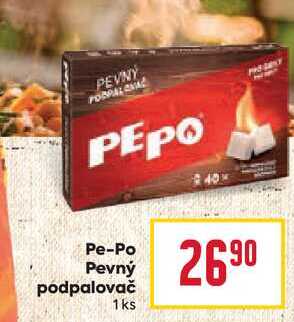Pe-Po Pevný podpalovač 1ks