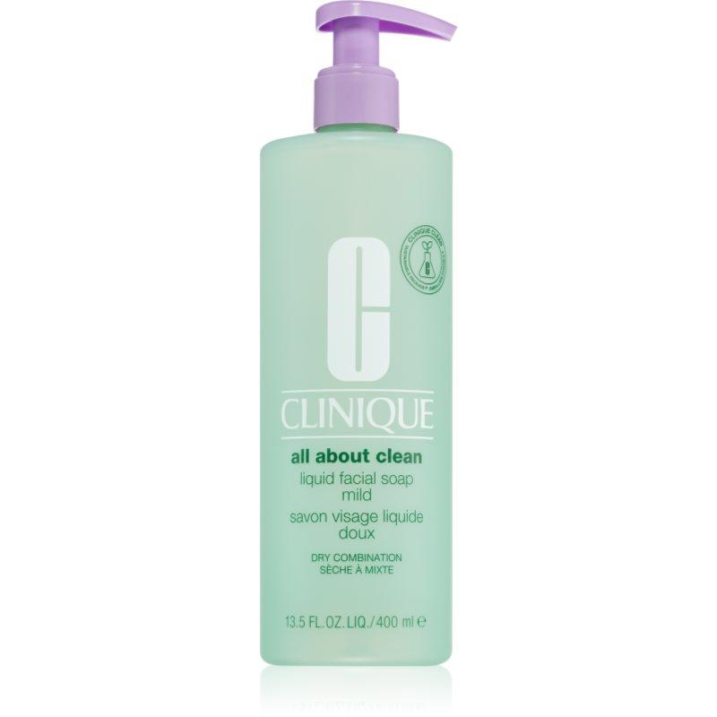 Clinique Liquid Facial Soap Mild tekuté mýdlo pro suchou a smíšenou pleť 400 ml