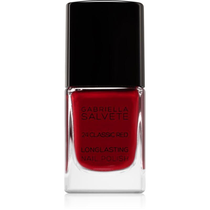Gabriella Salvete Longlasting Enamel dlouhotrvající lak na nehty s vysokým leskem odstín 24 Classic Red 11 ml