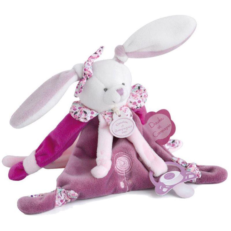 Doudou Gift Set Bunny with Soother Clip plyšová hračka s klipem 1 ks